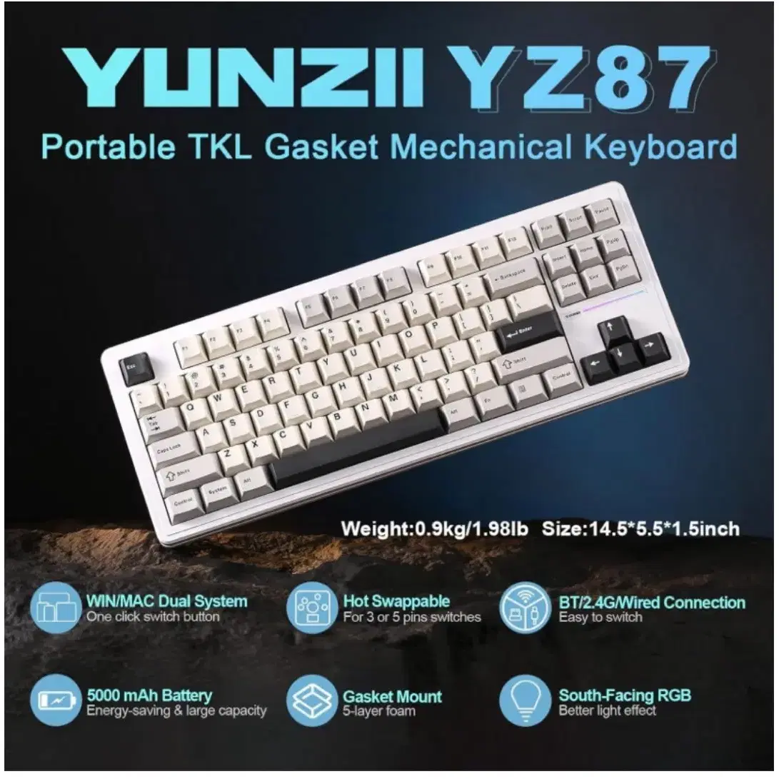 yunzii 윤지 yz87 키보드 판매합니다