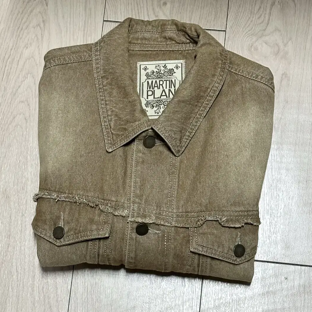 마틴플랜 Loose Out Denim Jacket - BROWN m사이즈