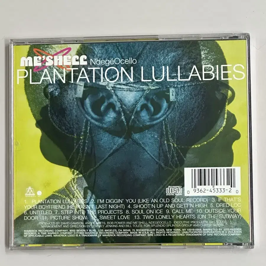 미셸 은디지오첼로 / PLANTATION LULLABIES 수입반