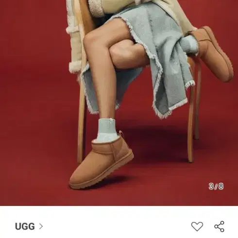 (새상품) UGG 스웨이드 레더 미니 부츠