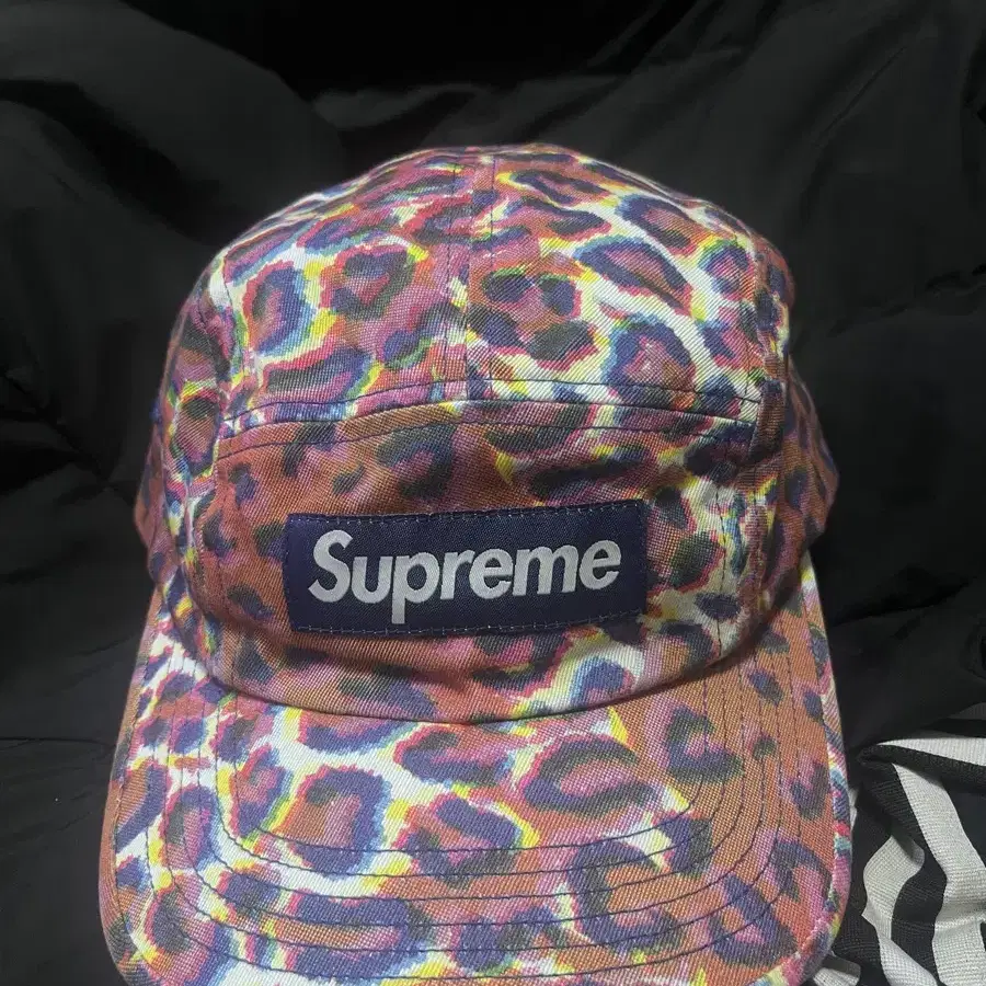 Supreme모자 Washed ChinoTwill leopard fw24