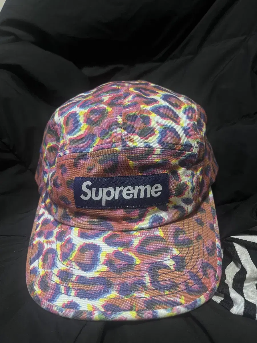 Supreme모자 Washed ChinoTwill leopard fw24