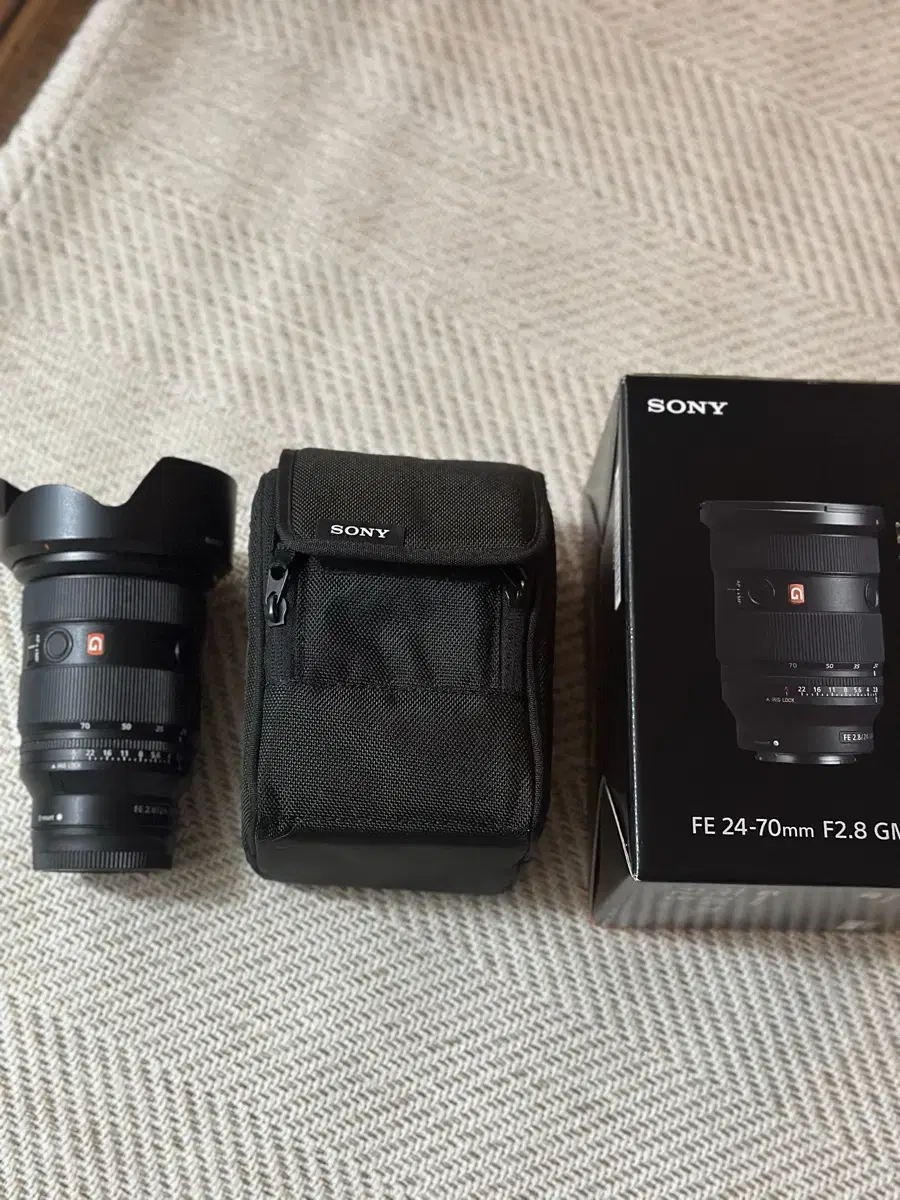 SONY 2470gm2 (FE 24-70mm F2.8 GM2) 박스,파우