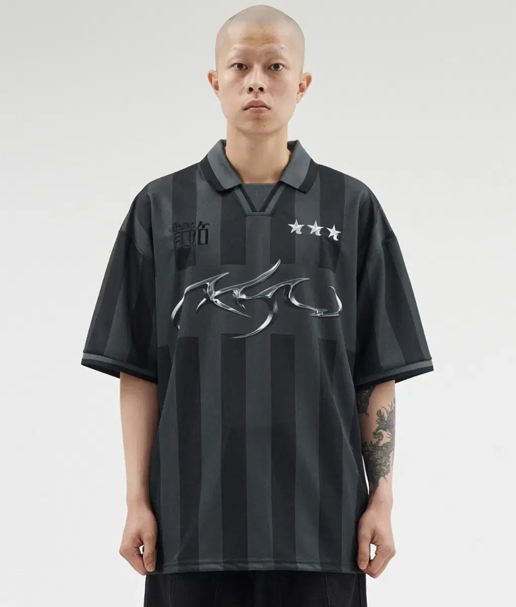 아조바이아조 Tribal AJO Soccer Top [CHARCOAL]