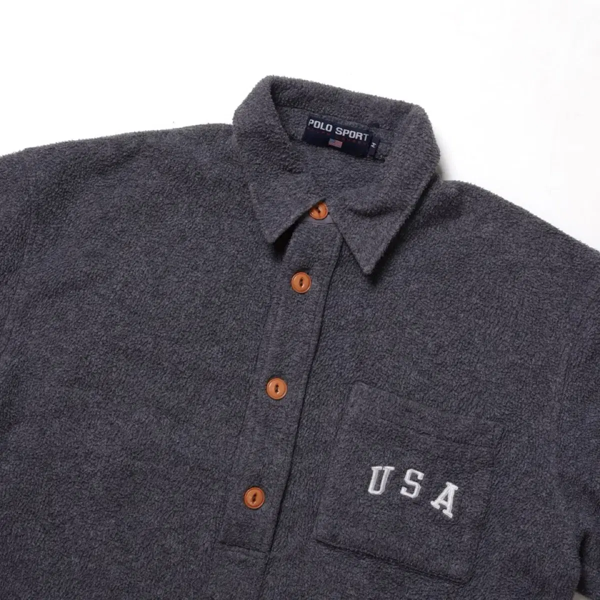 90's USA POLO SPORT Fleece Polo Shirt