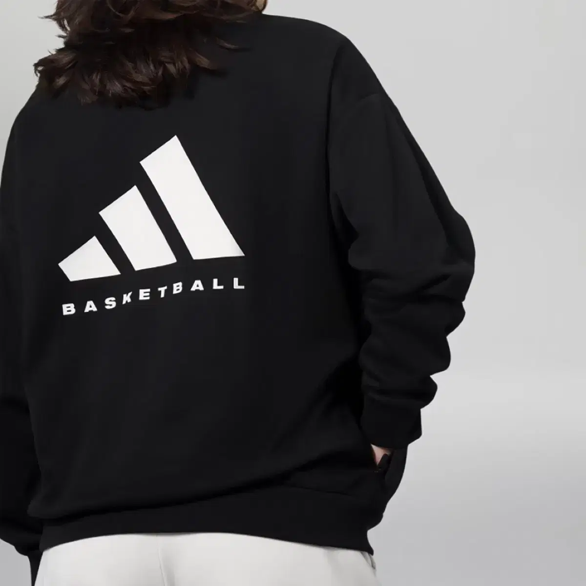 [adidas]Basketball Crew Sweatshirt(L)