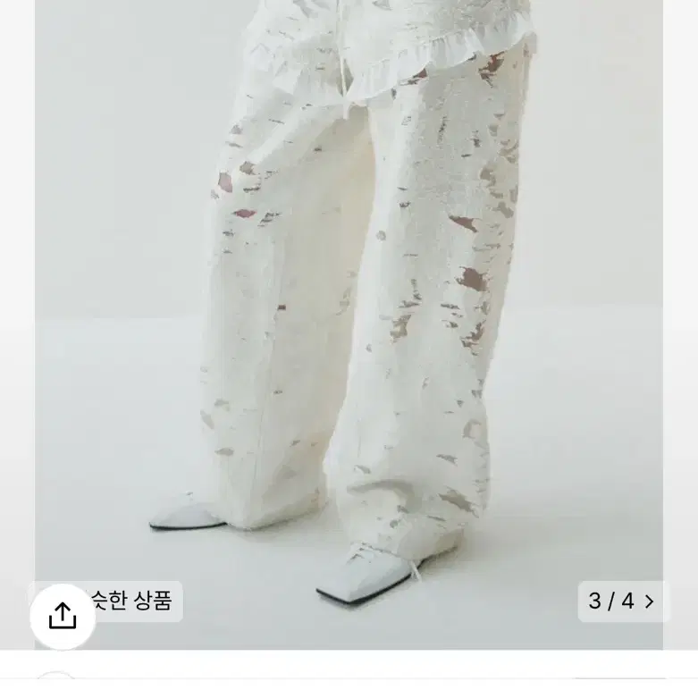 김미더영 팬츠 G_JACQUARD DETACHABLE PANTS / IV