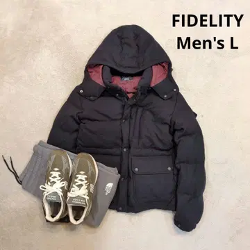 피델리티 다운 & 페더 울 멜톤 다운 자켓 네이비