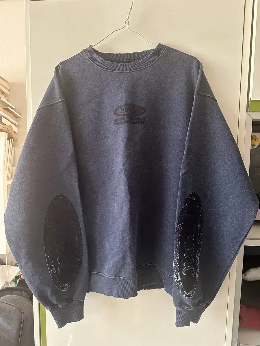 알프레드 VTG FRED OG CREWNECK / NAVY 사이즈M