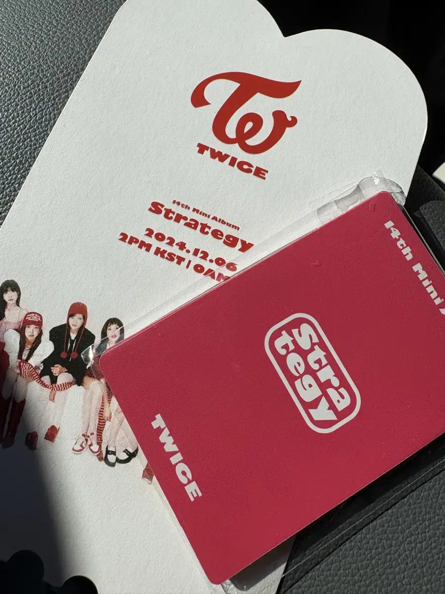 Twice STRATEGY showcase Photo Card Tickets