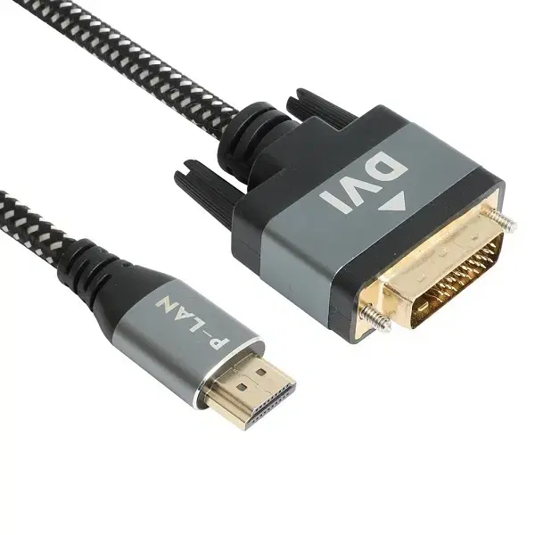 4K 해상도지원 HDMI2.0 변환 DVI-D 모니터 메탈 케이블 3m