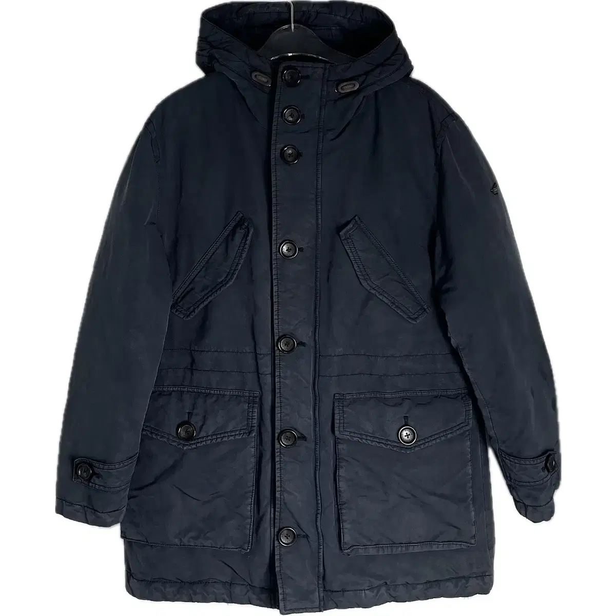 [XL] Henry Cotton Karakoram Navy Duck Down Padding 105