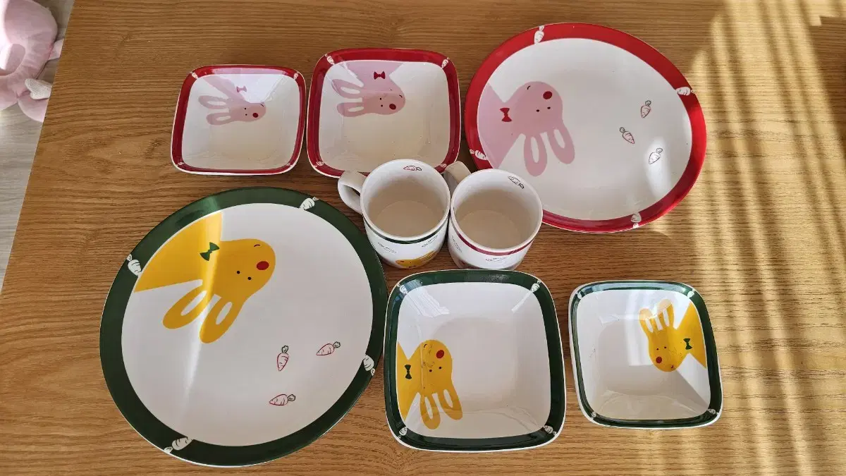 리빙월드 토끼 도자기세트 8pcs