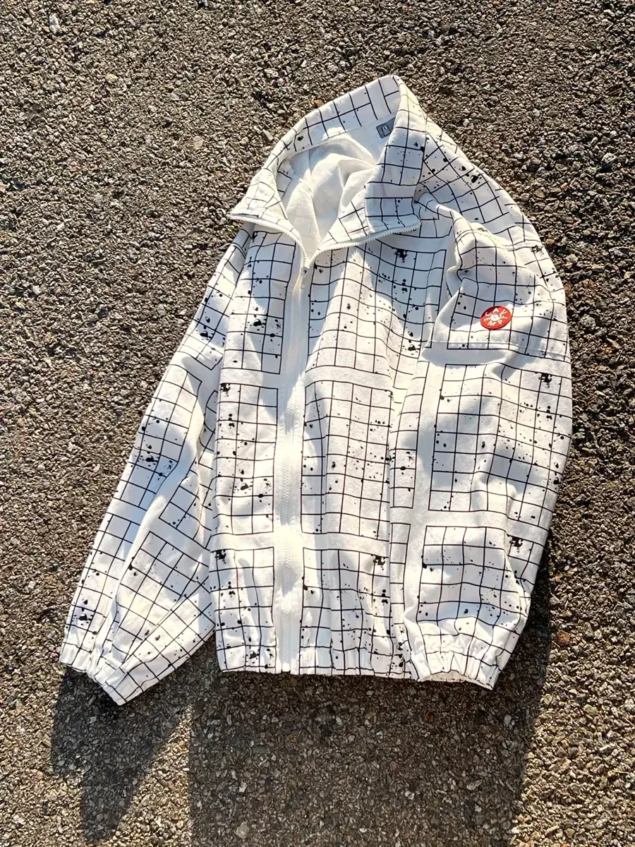 Cav Empt Paneled Grid Zip Jakcet