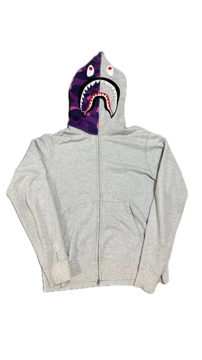 Vape Shark Hoodie Vahn Camo Purple Gray L