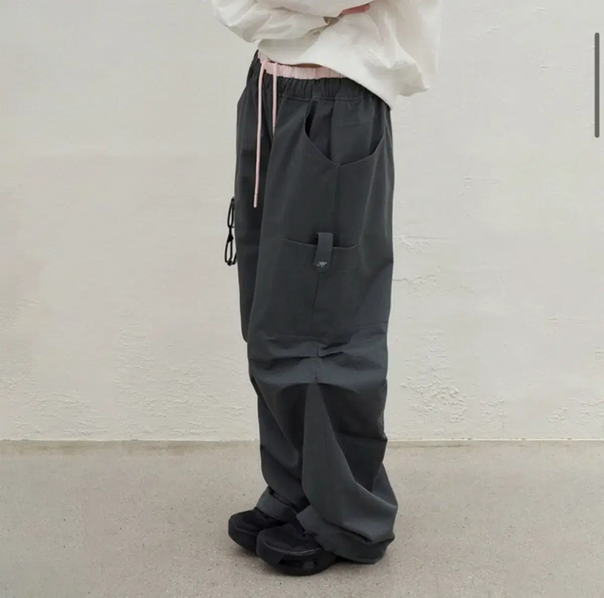 포에토 Double up cotton pants (charcoal)