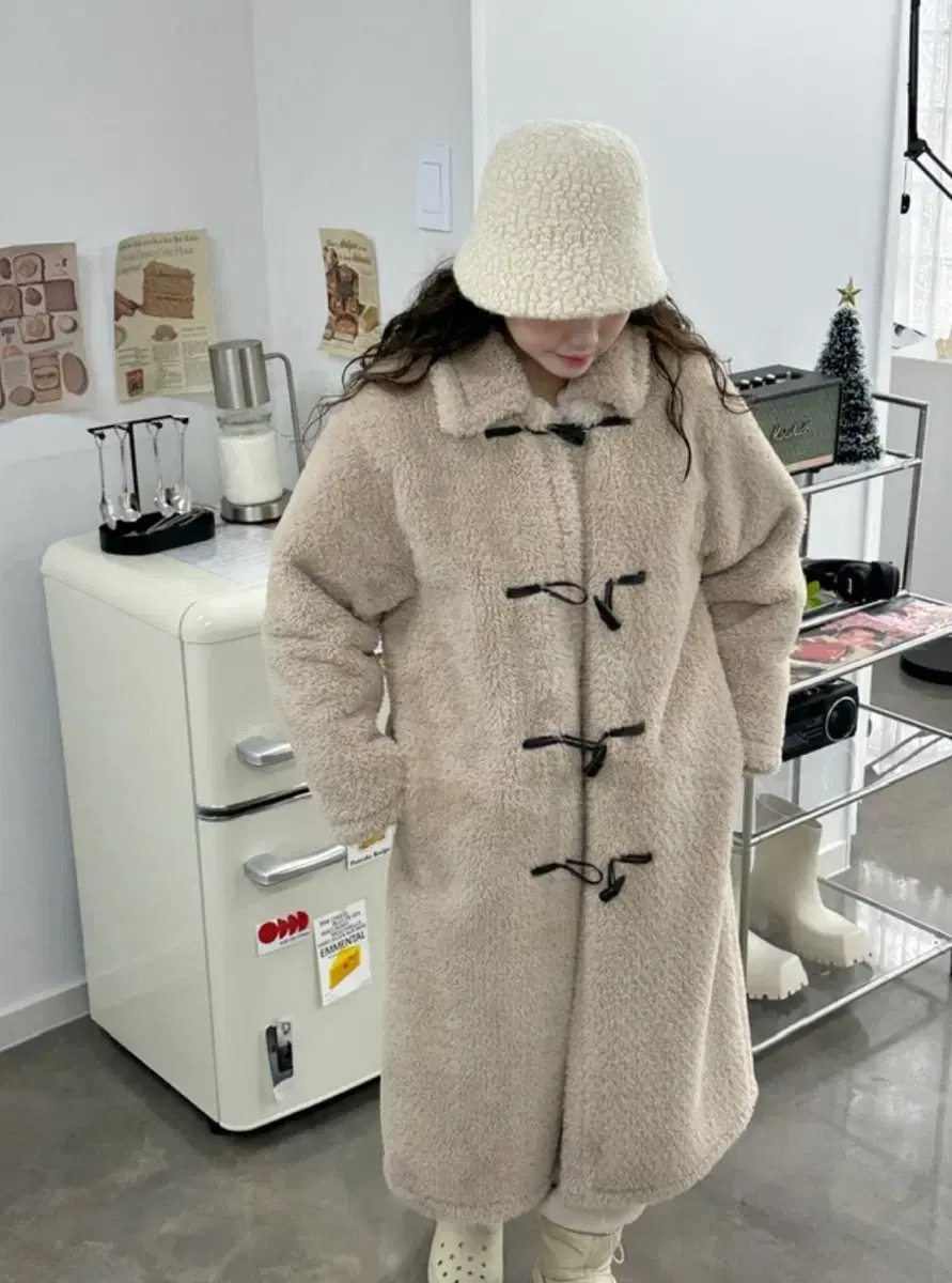 Zigzag Fleece Mustang Tteokbokki Coat