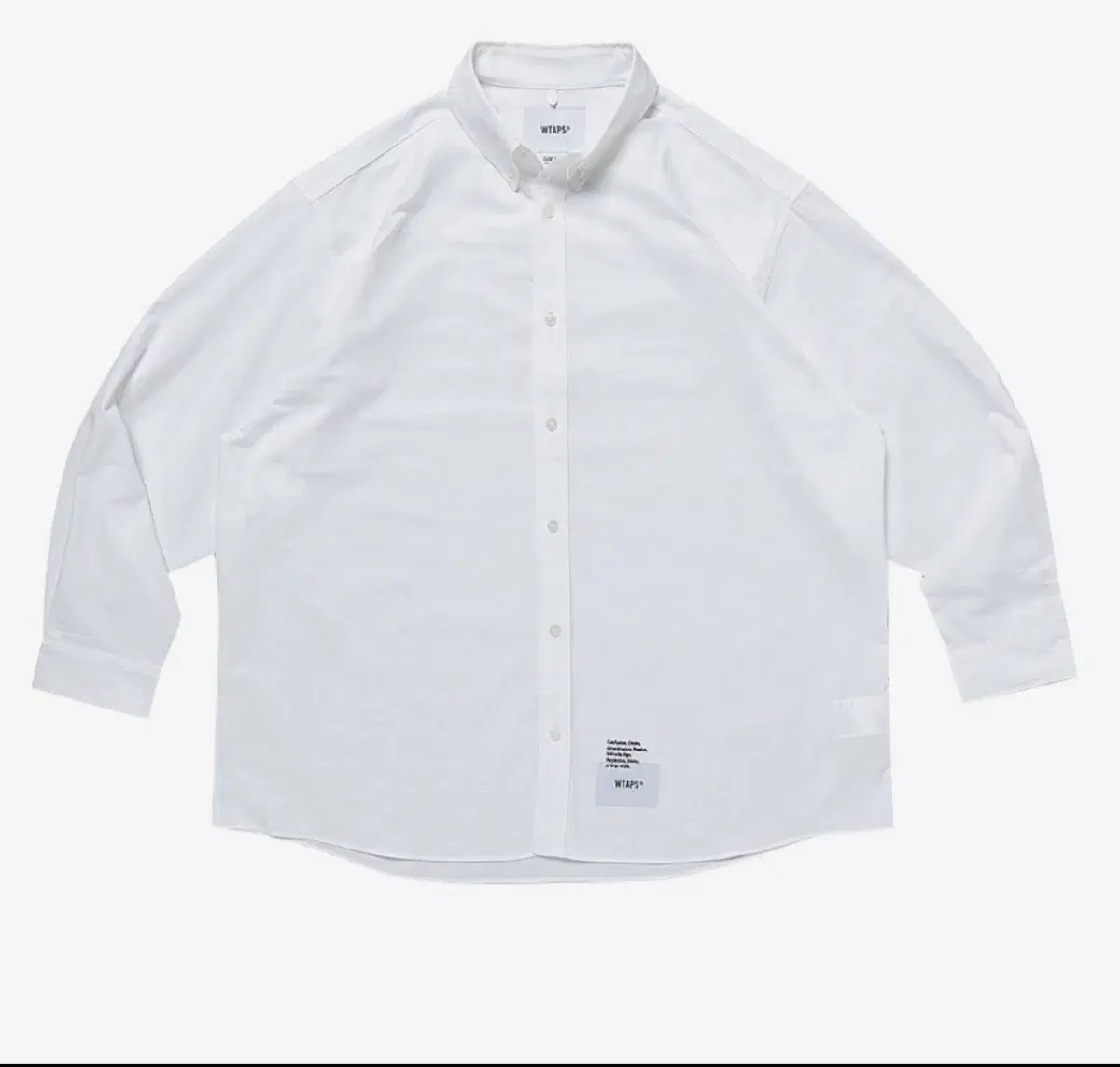 WTAPS 더블탭스 Oxford COOLMAX White 셔츠