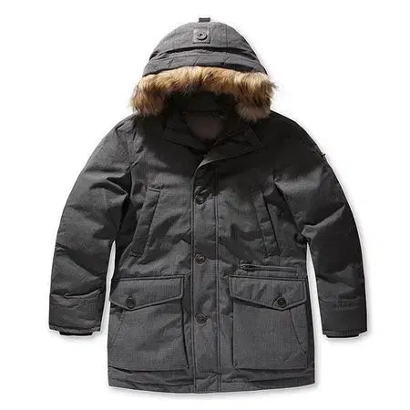 100 L Kohl's Series Nanook Raccoonfer Hooded Duck Down Parka