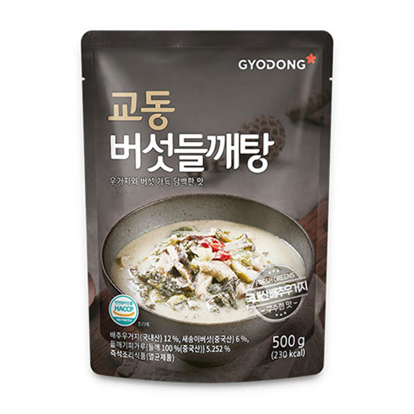 교동 버섯들깨탕 500g x 6팩