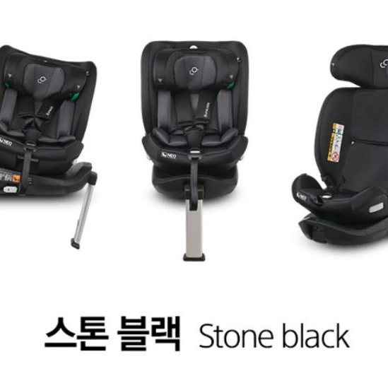 새제품 순성 아이 사이즈 회전형 카시트 ISOFIX(마블그레이, 스톤블랙