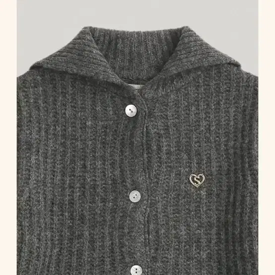 스무드무드가디건(Leena Knit Cardigan Gray)