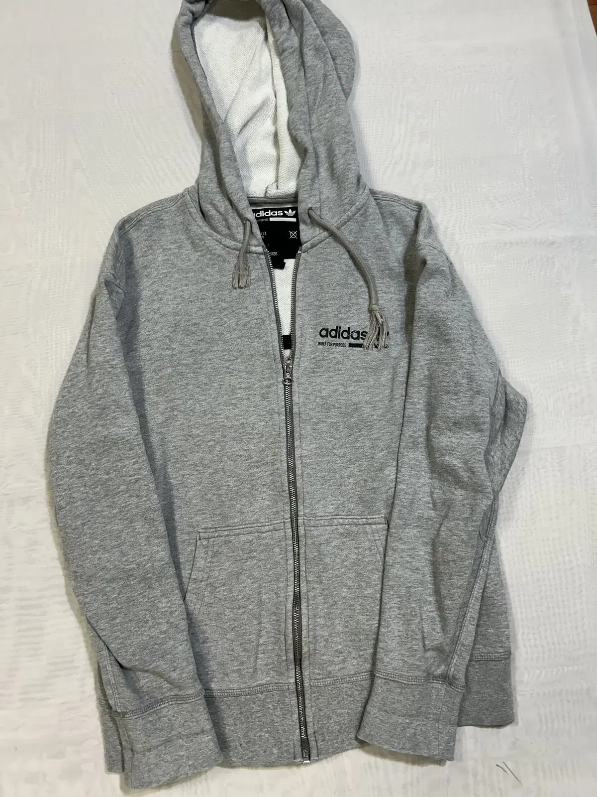 [XS] Adidas Hoodie Zip Up Grey