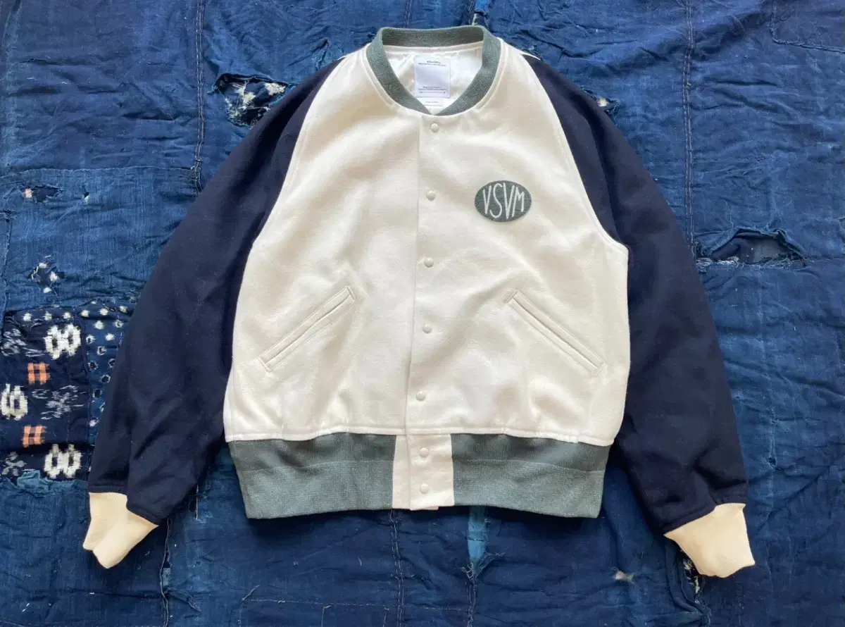 [4]비즈빔24SS Varsity JKT 바시티 자켓 navy