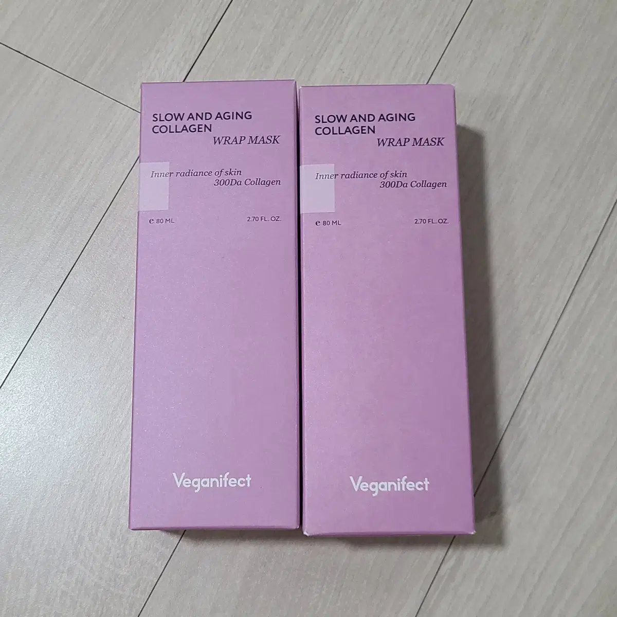 비건이펙트 슬로우 앤 에이징 저분자 콜라겐팩 80ml 2개