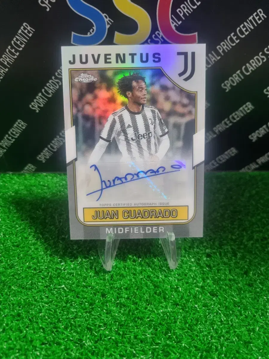 23Topskrom Juventus Juan Quarado autographed auto soccer card!