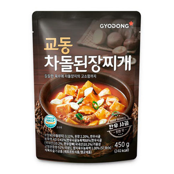 교동 차돌된장찌게 450g x 6팩