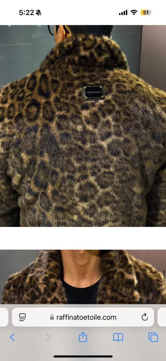 Rafinato Etoile Leopard Fur Jacket New for sale size 48