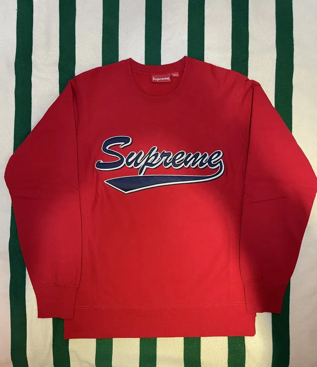 Supreme Stripe Logo Man to Man