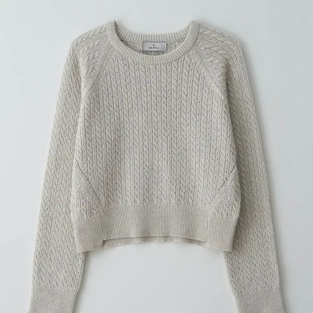 아바몰리 ITALY cotton cable pullover 니트