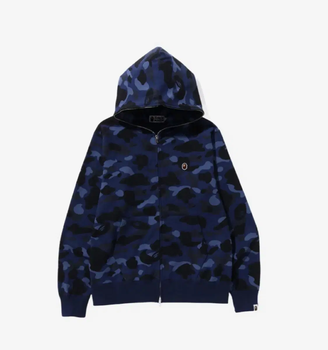 Vape Blue Camo Hoodie Zip Up L