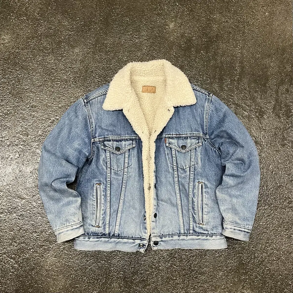 90s Levis 데님 쉐르파 자켓 (95)