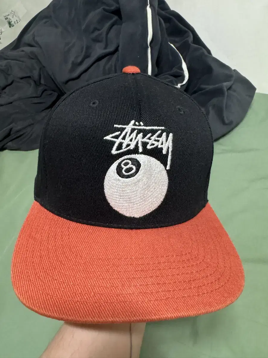 Stussy 스투시 트윌 8볼 캡 블랙