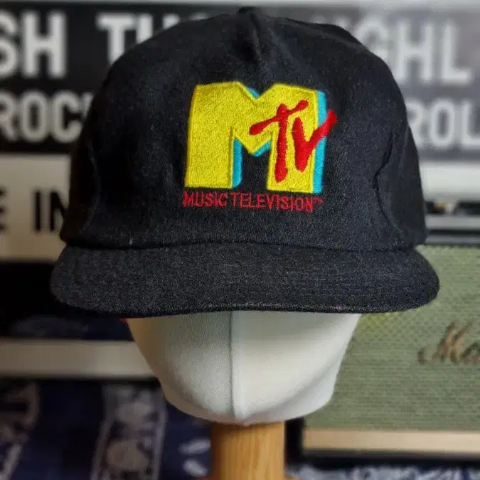 80s MTV Wool Cap 빈티지 모자