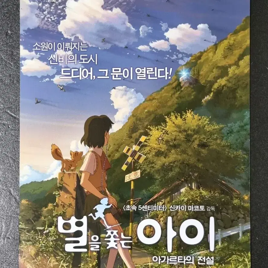 [영화팜플렛] 별을쫓는아이 재개봉 (2016) 신카이마코토 영화전단지