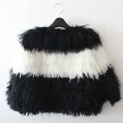 Lois CRAYON 램스 fur short 자켓