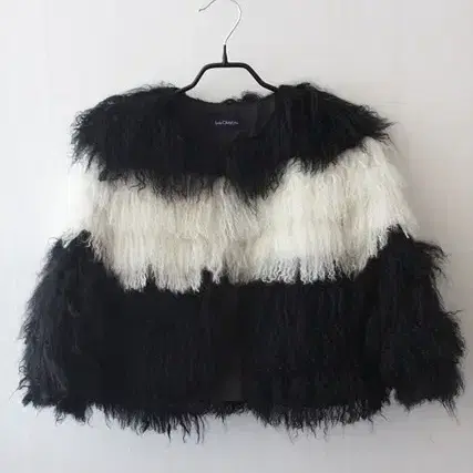 Lois CRAYON 램스 fur short 자켓