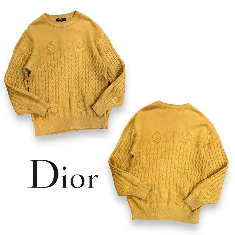 Christian Dior Pretzel wool knit Y08425