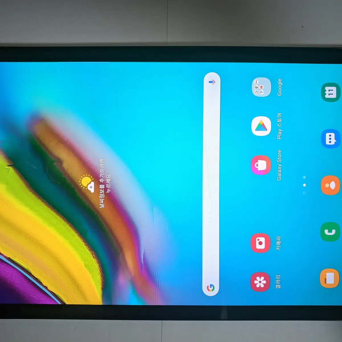갤럭시 탭 S5e WIFI+LTE(T725N)블랙 64 액정파손 팝니다.