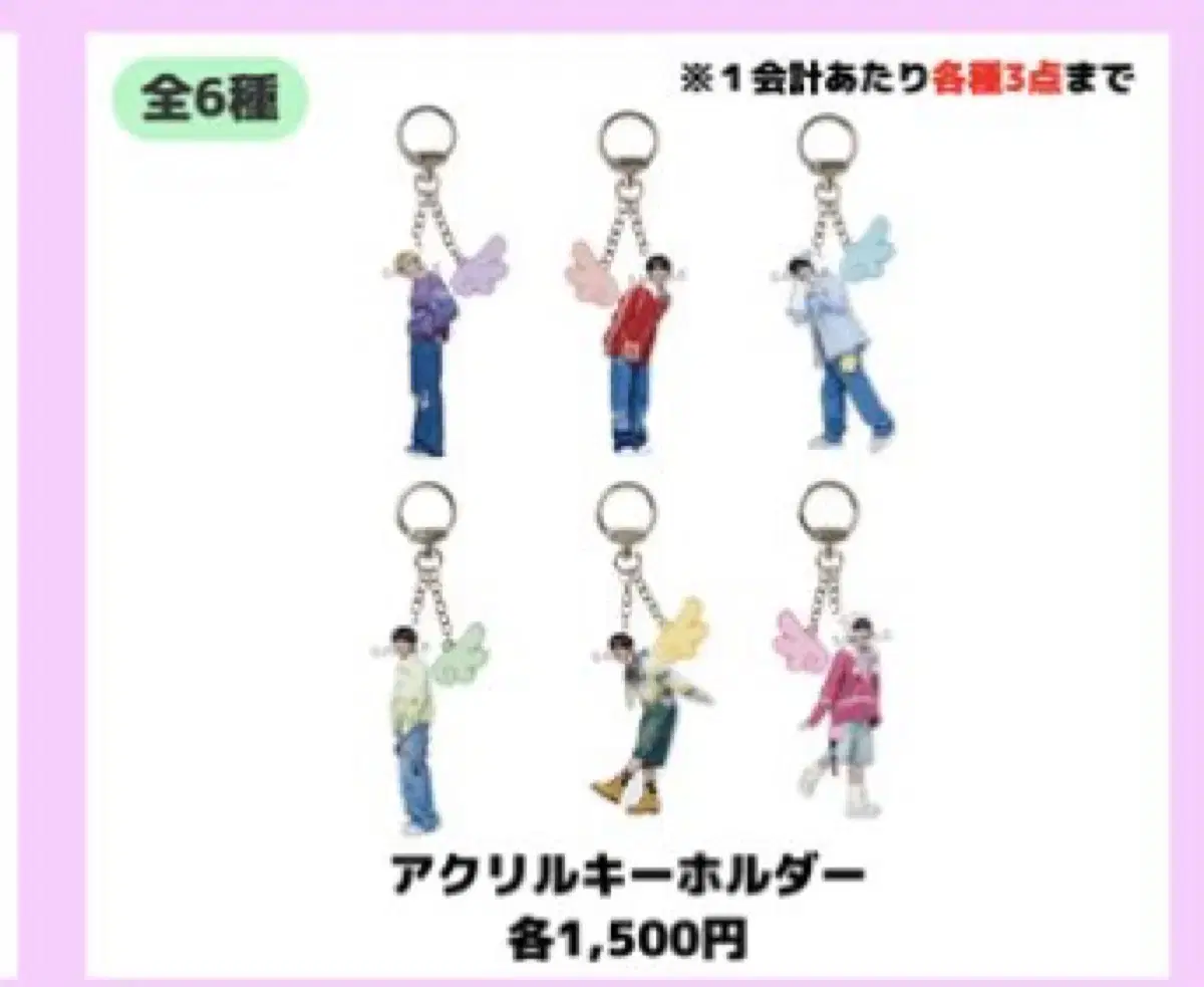 NCT Wish Japan Tour Goods md Wing Keyring Fanlight