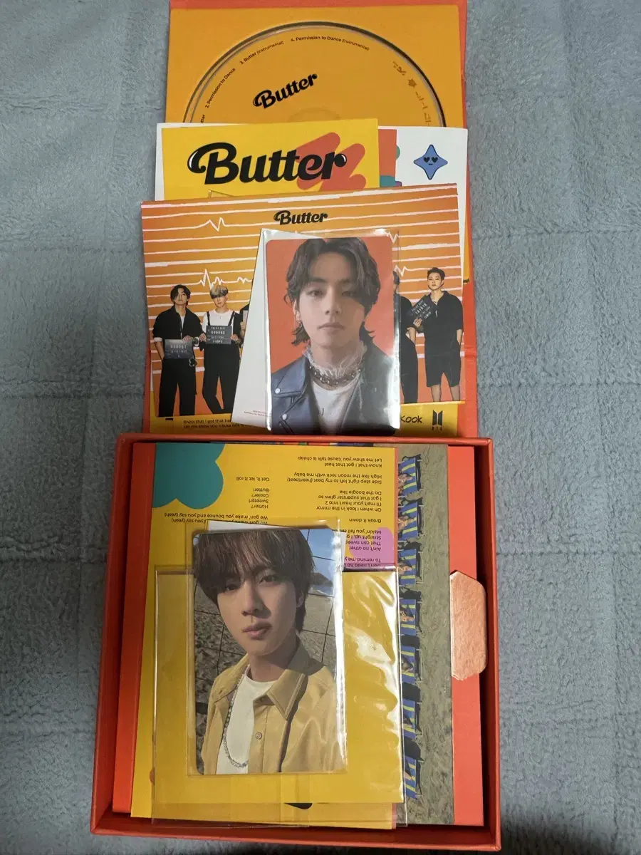 BTS Butter 주황색 앨범 (+노란색 앨범 구성품)