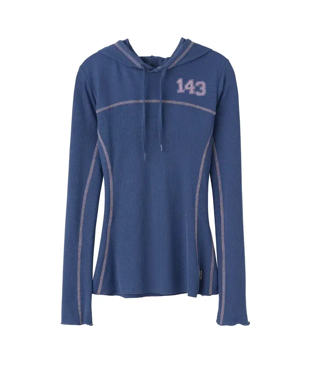 스컬프터 ILY Numbering Hoodie Vintage Blue