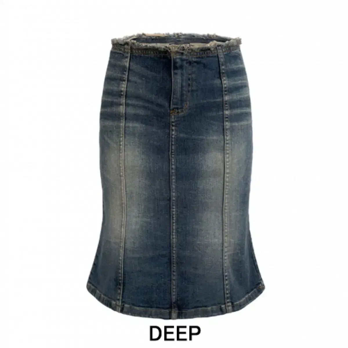 익스파이어드걸 미디 데님 스커트 deep blue S size (단종)