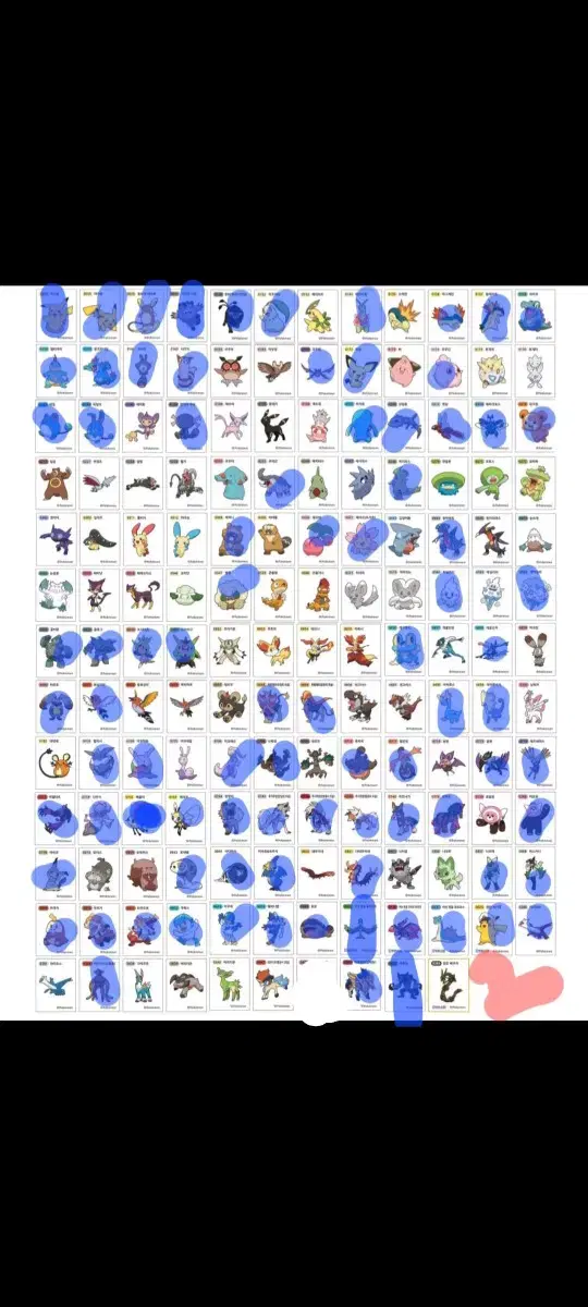 시즌3  포켓몬빵 띠부띠부씰 70종이상 일괄팝니다