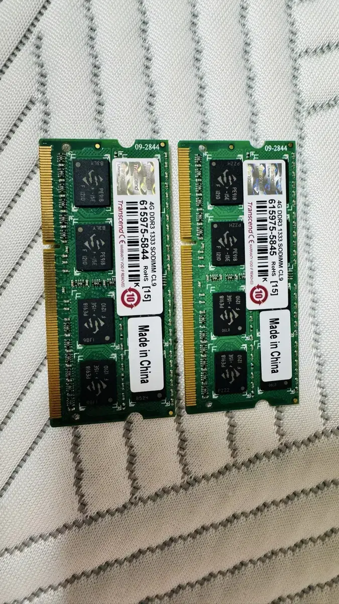 Transcend 노트북 메모리 ddr3 4G 2개 총 8G