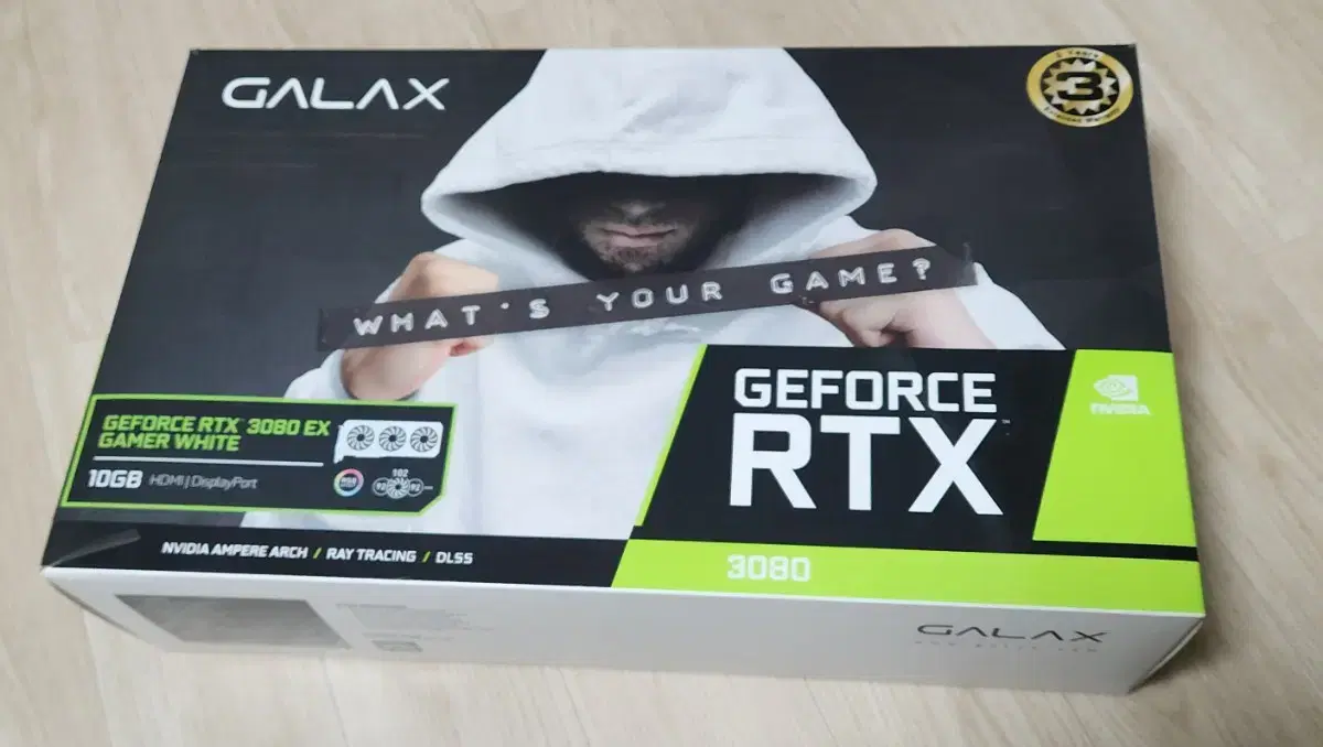 갤럭시  RTX 3080 EX GAMER WHITE OC D6X 10GB